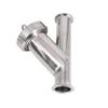 3/4" OD X 1.5" Tri Clamp Sanitary Y-Strainer Filter, 304 Stainless Steel, 20-1000 Mesh, 16 Bar Pressure, for Homebrew Beer, Dairy(600 Mesh) view 1