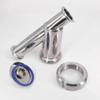 3/4" OD X 1.5" Tri Clamp Sanitary Y-Strainer Filter, 304 Stainless Steel, 20-1000 Mesh, 16 Bar Pressure, for Homebrew Beer, Dairy(600 Mesh) view 4