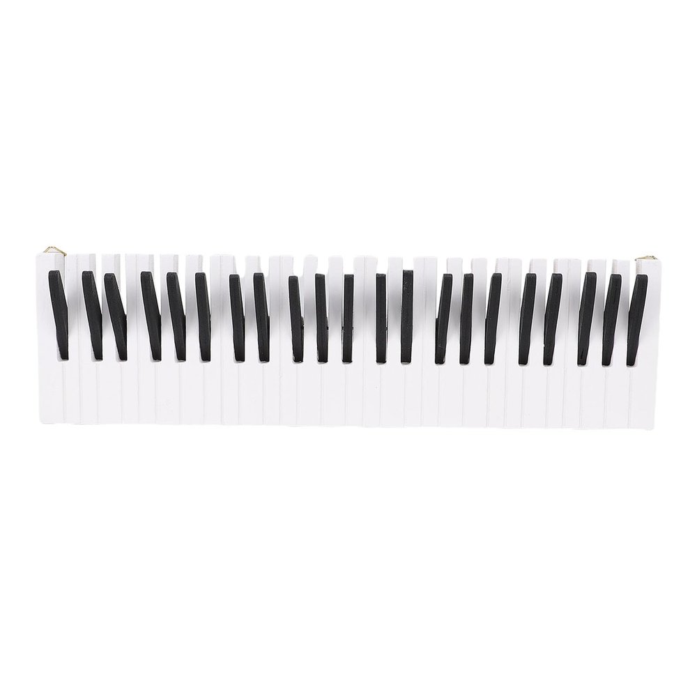 Piano Key Coat Rack, Nordic Style Piano Coat Rack Wall Mounted Coat Rack Hook Piano Key Design Wood Coat Hanger Wall Coat Racks with Hooks for Home