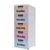 Days of the Week Label Set | Teacher labels | Week day vinyl sticker set(Storage bin not included) view 1