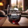 47 Stemless Wine Glass | Engraved Presidential Glassware | Patriotic Gift for Supporters | Etched Stemless Wine Glass | 20oz Wine Glass for Celebration view 2