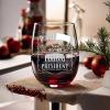 47 Stemless Wine Glass | Engraved Presidential Glassware | Patriotic Gift for Supporters | Etched Stemless Wine Glass | 20oz Wine Glass for Celebration view 3