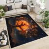 2x3 Flame Tree of Life Rug - Fire Tree Doormat Outdoor Entrance, Mystic Plant Laundry Room Carpet Non Slip Accent Throw Rugs for Bathroom Kitchen Sink Front Door view 3