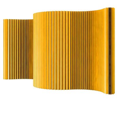 Indoor Room Divider Paper Folding Privacy Screen Portable Divider Panel Wall Partition for Enterprise Office Clothing Store Living Room W 39-315in H 59 71 79in(Yellow,71x71in)