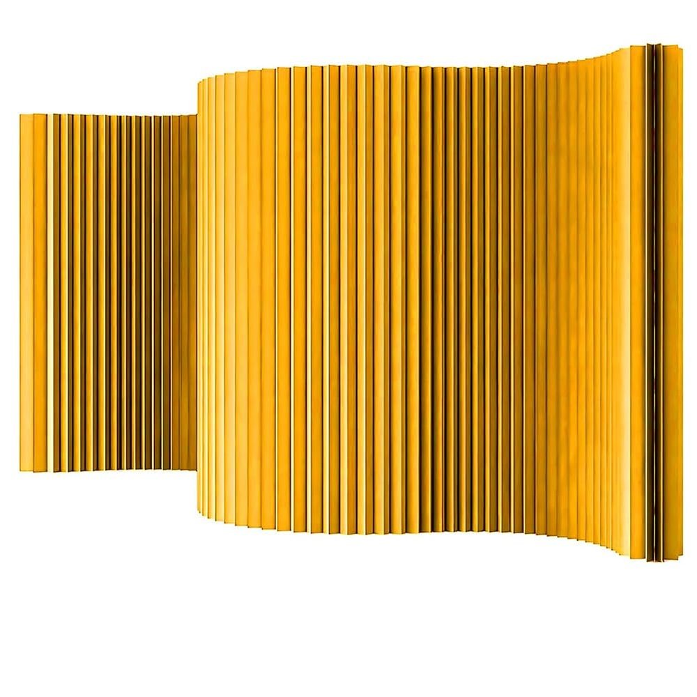Indoor Room Divider Paper Folding Privacy Screen Portable Divider Panel Wall Partition for Enterprise Office Clothing Store Living Room W 39-315in H 59 71 79in(Yellow,71x71in)