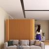 Indoor Room Divider Paper Folding Privacy Screen Portable Divider Panel Wall Partition for Enterprise Office Clothing Store Living Room W 39-315in H 59 71 79in(Yellow,71x71in) view 2