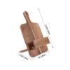 Garneck Elegant Wooden Recipe Holder Kitchen Cookbook Stand Counter Stand Modern Kitchen Decor Menu Display Rack view 2