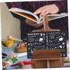 Garneck Elegant Wooden Recipe Holder Kitchen Cookbook Stand Counter Stand Modern Kitchen Decor Menu Display Rack view 4