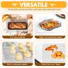 2 PCS Cooling Racks for Cooking and Baking, 15x10 Inches Stainless Steel Cooling Rack, Sheet Pan with Wire Rack for Baking Sheet, Bacon Rack Oven Safe Fits Jelly Roll Sheet Pan view 3