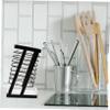 Alipis Kitchen Cutter Holder Multifunctional Storage Rack for Utensils Space-saving Organizer for Home and Restaurant Use Easy view 3