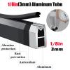 10 12 24 36 48 72 78 Inch Closet Rods Hanger Rail, Black Brown White Clothes Hanging Pole Wall Mount, Cut to Size Wardrobe Hanging Rail Set with Rubber Strips(White,12in(30.5cm)) view 3