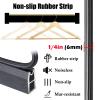10 12 24 36 48 72 78 Inch Closet Rods Hanger Rail, Black Brown White Clothes Hanging Pole Wall Mount, Cut to Size Wardrobe Hanging Rail Set with Rubber Strips(White,12in(30.5cm)) view 4