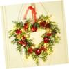 Alipis Valentine's Day Wreath Heart Rose Luminous Delicate Hanging Door Decorations Wall Pendant view 4