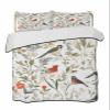 RisQiten Twin Quilt Bedding Set, Pastoral Botanical Reversible Summer Quilt 3 Pieces, Summer Birds Spring Floral Lightweight Bedspreads Coverlets with 2 Pillow Shams for All Seasons view 1
