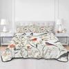 RisQiten Twin Quilt Bedding Set, Pastoral Botanical Reversible Summer Quilt 3 Pieces, Summer Birds Spring Floral Lightweight Bedspreads Coverlets with 2 Pillow Shams for All Seasons view 3