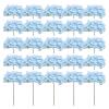 25PCS Hydrangea Artificial Flowers Silk Hydrangea Heads Flowers DIY Wedding Centerpiece Home Party Decoration(Blue) view 1