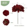 25PCS Hydrangea Artificial Flowers Silk Hydrangea Heads Flowers DIY Wedding Centerpiece Home Party Decoration(Blue) view 2