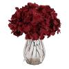 25PCS Hydrangea Artificial Flowers Silk Hydrangea Heads Flowers DIY Wedding Centerpiece Home Party Decoration(Blue) view 4