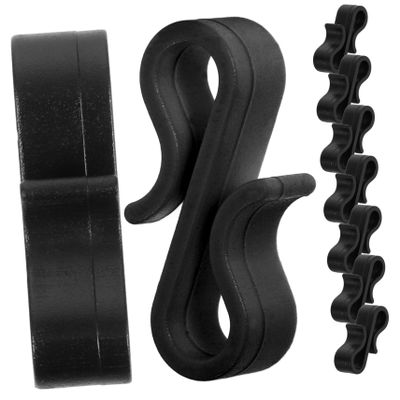 HAKIDZEL Gutter Clips 50pcs PP S Shaped Weatherproof Hooks for Christmas