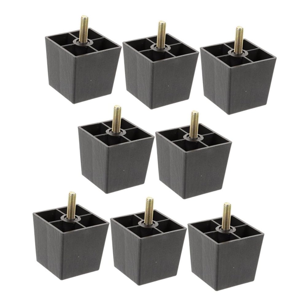 DIYEAH 8pcs Square Tapered Furniture Legs Replacement Feet for Sofa Bed Chair and Table Easy Installation with Robust and Design