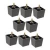 DIYEAH 8pcs Square Tapered Furniture Legs Replacement Feet for Sofa Bed Chair and Table Easy Installation with Robust and Design view 1