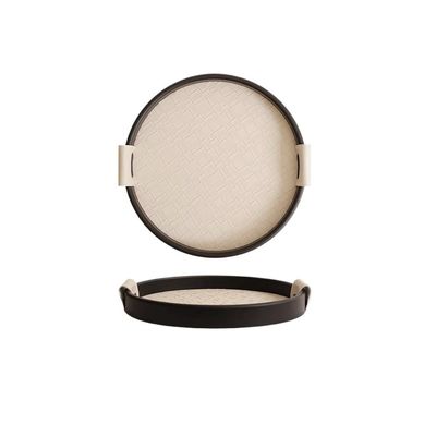 LICONG-2019 Serving Tray Aromatherapy Rotatable Tray Room Jewelry Storage Tray Photography Prop Display Tray Key and Miscellaneous Storage Tray Decorative Tray(White)