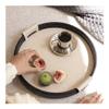 LICONG-2019 Serving Tray Aromatherapy Rotatable Tray Room Jewelry Storage Tray Photography Prop Display Tray Key and Miscellaneous Storage Tray Decorative Tray(White) view 4