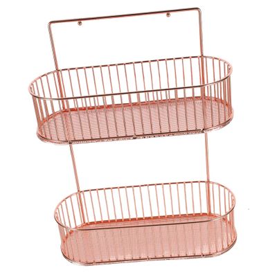 Happyyami Wall Mounted Seasoning Bottle Holder Iron Spice Rack for Kitchen