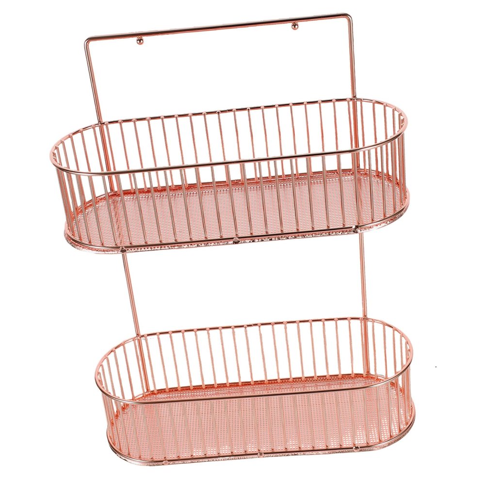 Happyyami Wall Mounted Seasoning Bottle Holder Iron Spice Rack for Kitchen