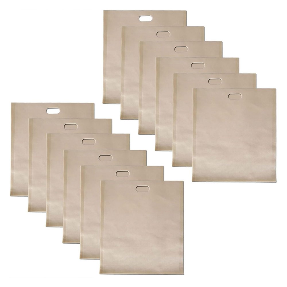 10 PCS Fiberglass Bags Reusable Toasted Sandwich Bag Temperature Bag For Perfectly Toasted Bread
