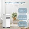 COWSAR 8,000 BTU Portable Air Conditioners with Remote, Portable AC Unit Cools Up to 350 Sq.ft, 4 Modes with Fast Cooling, Sleep Mode, 24H Timer for Bedroom, Room, Apartments, White view 3