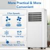 COWSAR 8,000 BTU Portable Air Conditioners with Remote, Portable AC Unit Cools Up to 350 Sq.ft, 4 Modes with Fast Cooling, Sleep Mode, 24H Timer for Bedroom, Room, Apartments, White view 4