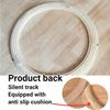 40 30 Inch Large Wooden Lazy Susan Rotating Serving Tray, Round Dining Table Turntable, Wood Tabletop Serving Plate 360 Smooth Rotating, Easy to Share Food(Walnut,110CM/43") view 2