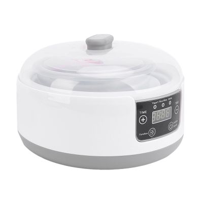 1.2L Home Yogurt Maker Stainless Steel Liner Intelligent Control Panel for Homemade Yogurt Lovers (US Plug 100-240v)