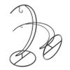 Toyvian Moon-shaped Hanging Terrarium Holder Stand 2pcs Iron Xmas Autumn view 1