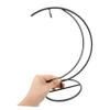 Toyvian Moon-shaped Hanging Terrarium Holder Stand 2pcs Iron Xmas Autumn view 3