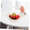 OFFSCH Woven Bunny Basket for Storage and Decoration Natural Rattan Fruit Basket for Home Versatile Hand-made Storage for Easter and Everyday Use view 2