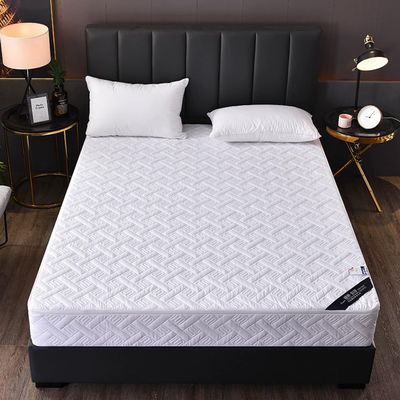 White,180x200+20cm(King),LDLCYCN Zippered Mattress Protector Double/King Size Customizable Non Slip Quilted Mattress Cover Breathable Mattress Encasement Mattress Topper for Bedroom Hotel Homestay