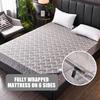 White,180x200+20cm(King),LDLCYCN Zippered Mattress Protector Double/King Size Customizable Non Slip Quilted Mattress Cover Breathable Mattress Encasement Mattress Topper for Bedroom Hotel Homestay view 3
