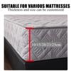 White,180x200+20cm(King),LDLCYCN Zippered Mattress Protector Double/King Size Customizable Non Slip Quilted Mattress Cover Breathable Mattress Encasement Mattress Topper for Bedroom Hotel Homestay view 4