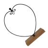 LIFKOME Ornament Display Stand Holder, Iron Wood Base Hanging Globe view 1
