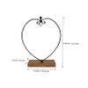 LIFKOME Ornament Display Stand Holder, Iron Wood Base Hanging Globe view 2