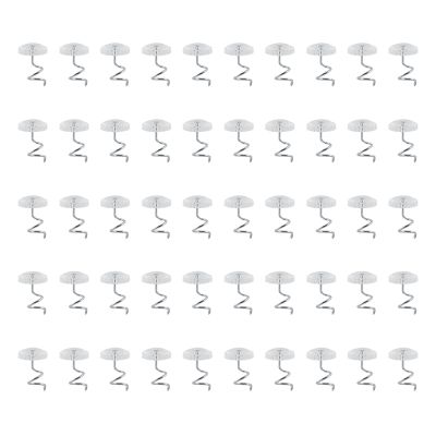 Upholstery Twist Pins, Clear Round Shape, Repairing Sagging Headliners Drapery Slip Covers Mattress Pads Crafts, 30/50pcs for Home Use (50Pcs)
