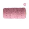 OZWANY 2mm 100M Macrame Cord,Natural Cotton Twisted Soft Macrame Rope for Artworks,Wall Hanging,Plant Hangers,Handmade Crafts, Knitting(05 Light Pink) view 2