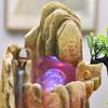 eexbz Water Fountains Indoor Mountain Water Fountain Ornaments Water Wheel Indoor Living Room Desktop Office Landscape Decorations Tabletop Fountain view 3