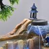 eexbz Water Fountains Indoor Mountain Water Fountain Ornaments Water Wheel Indoor Living Room Desktop Office Landscape Decorations Tabletop Fountain view 4