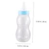 HEALLILY 2pcs Storage Bottles Candy Holder Milk Bottle Piggy Bank Caps for Coin view 3