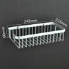 Ciieeo 2pcs Aluminum Wall Hanging Storage Rack for Kitchen Spice Holder Floating Shelf Bathroom Storage Rack view 2