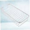 Ciieeo 2pcs Aluminum Wall Hanging Storage Rack for Kitchen Spice Holder Floating Shelf Bathroom Storage Rack view 4