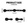 12pcs Air Fryer Magnet Silicone Buckles, 4 Long and 8 Round Air Fryer Magnets Accessories for Holding Parchment Paper to Prevent Paper Liner from Covering Food or Contacting Heating Element view 2